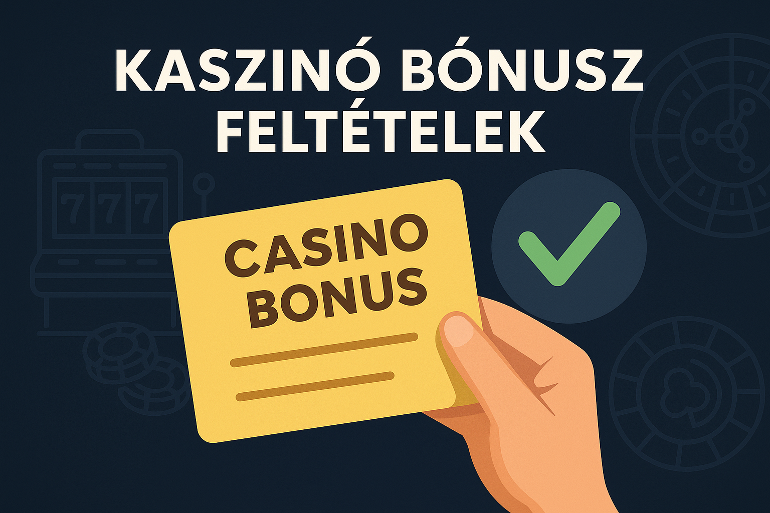 Kaszinó bónusz feltételek 2025, kiemelt blogkép